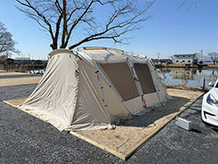 花咲の湯 テラス席